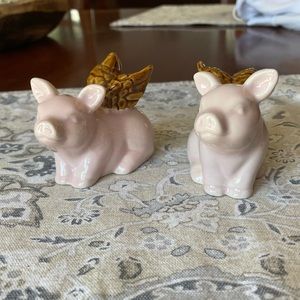 Flying Pig salt and pepper set